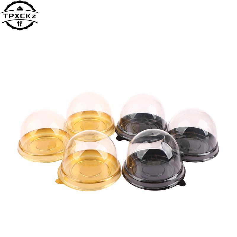 Clear Plastic Cake Boxes And Packaging Box Moon Cake Box Egg-Yolk Puff Blister Box Baking Decor Storage Container Dome Box
