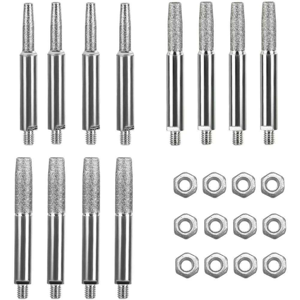 Chainsaw Chain Sharpener Manual Set 12PCS With Multiple Grinding Heads 4mm 48mm 55mm For Various Chainsaw Models
