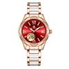 ORKINA Damen Luxus Automatische Mechanische Uhr Elegante Roségold Edelstahl Wasserdichte Armbanduhr Damenuhr