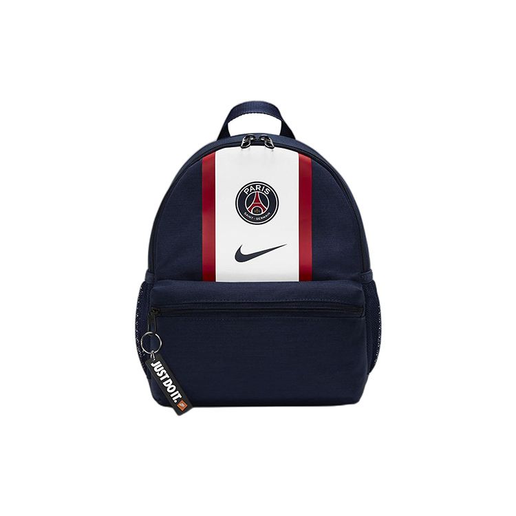 

Nike Paris Saint-Germain Zipper Polyester Mini Backpack Unisex Backpack Navy-Blue Red White DM0048-410 Mini
