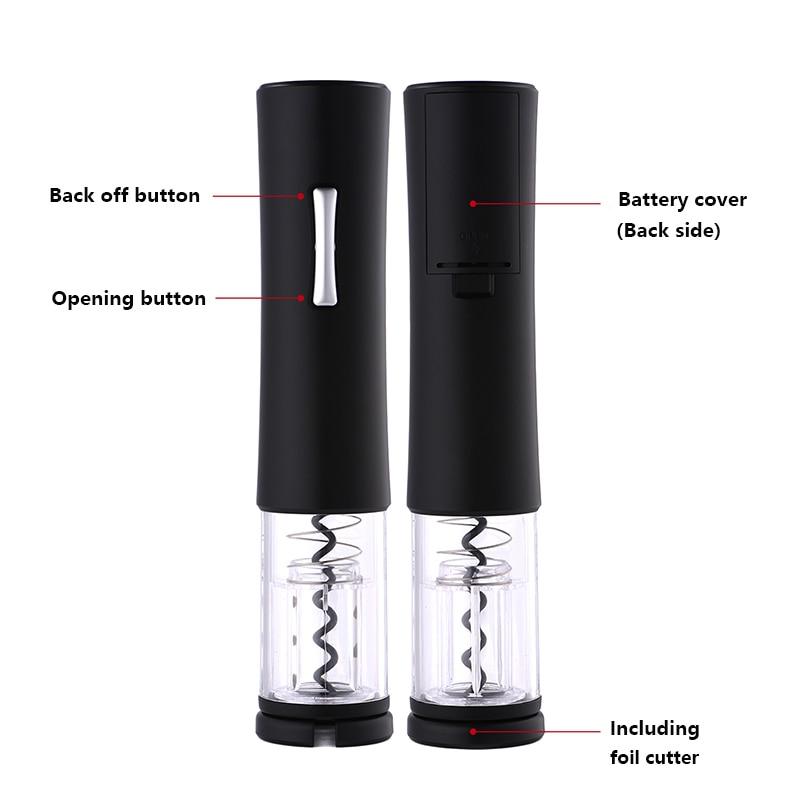 Apribottiglie Automatico per Vino Rosso Tagliafogli Elettrico Apribottiglie per Vino Rosso Apribarattoli Accessori da Cucina Gadget Apribottiglie