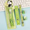 Student Stationery Set Smooth Writing Pencil Eraser Ruler Sharpener Cute Cartoon Complete School Supplies Classroom Back To School Gifts