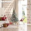 1PC NAPEARL Christmas Blackout Curtains Gold Coin Tree Pattern Printed Curtains for Bedroom Living Room Balcony Window for Home Decor