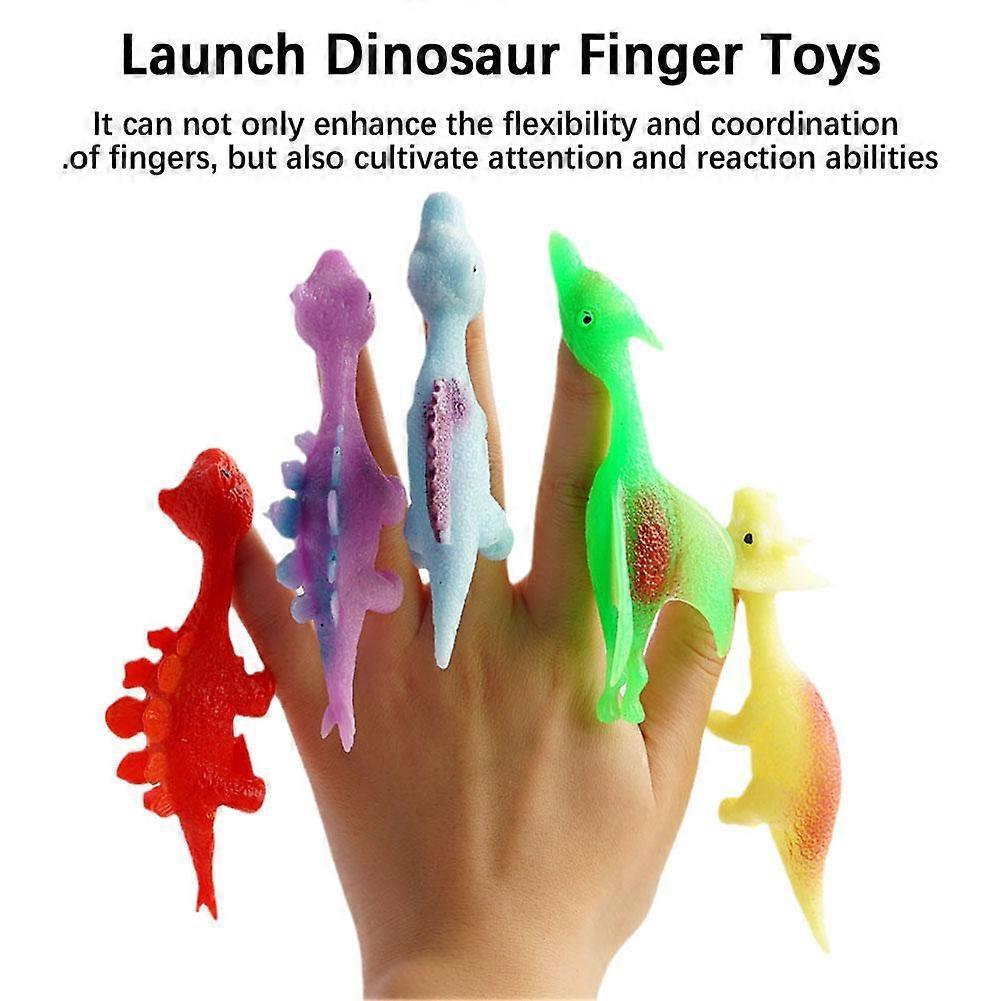 Dinosaur Finger Toys Stick Sling Shot Dinosaur Finger Toys For Kids