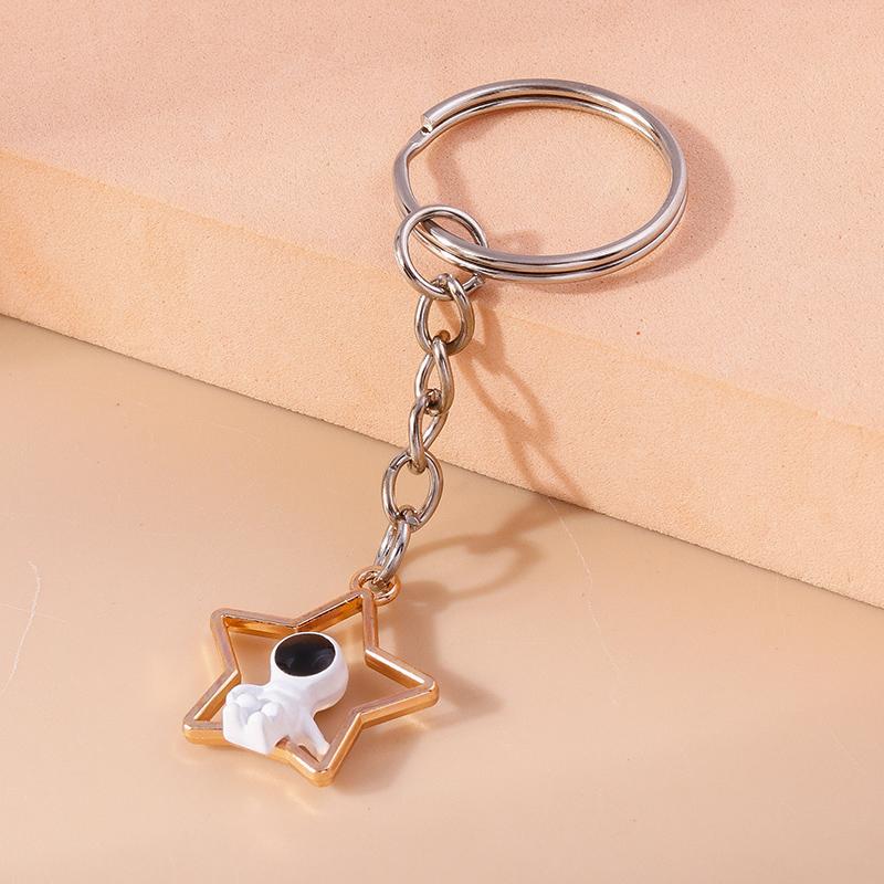 Classic Metal Electric Guitar Keychain Mini Musical Instruments Keyring Pendants for Key Holder Handbag Charm Accessories