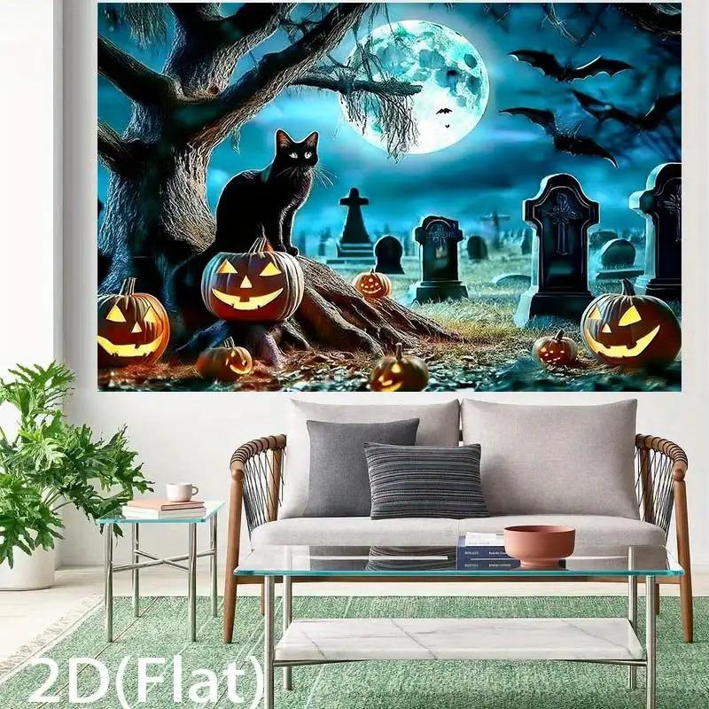 Halloween-themed Backdrop Cloth, Suitable for Birthday Party Decorations,applicable for Outdoor Celebration Events and Festivals