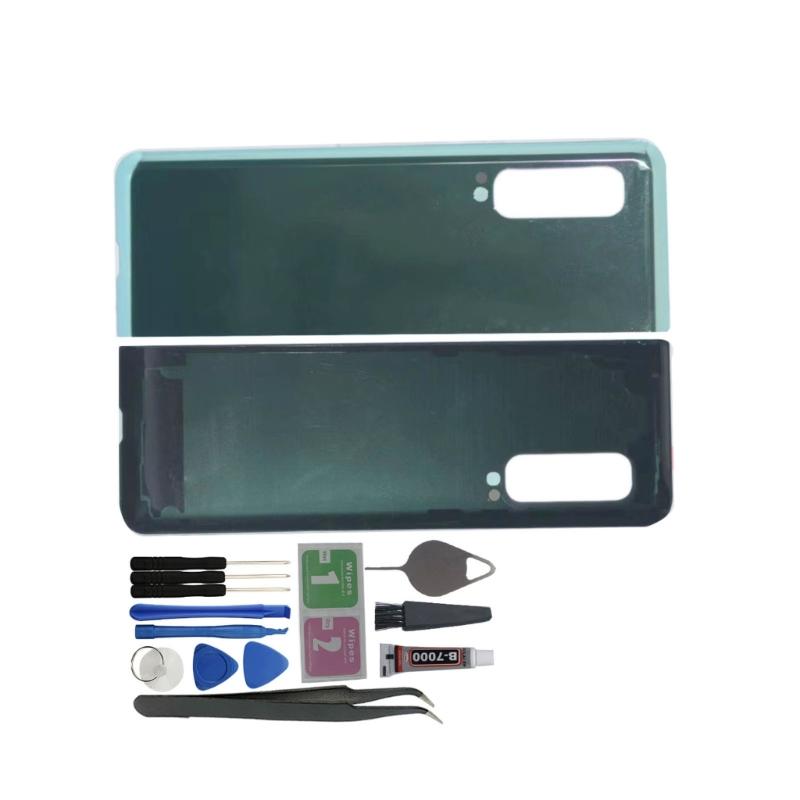 For Z Fold F900 Battery Door Back Cover Replacement (Black,Silver)
