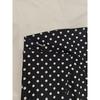 Vestito Mini Casual da Donna alla Moda a Pois con Intagli e Maniche a Sbuffa a Manica Corta con Collo Alto
