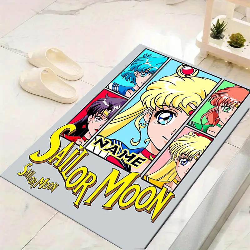 Custom 1Pc Sailor Moon Teamup Rug Office Carpet Indoor Outdoor Entrance Doormat Nonslip Soft And Comfortable Living Room D2915250