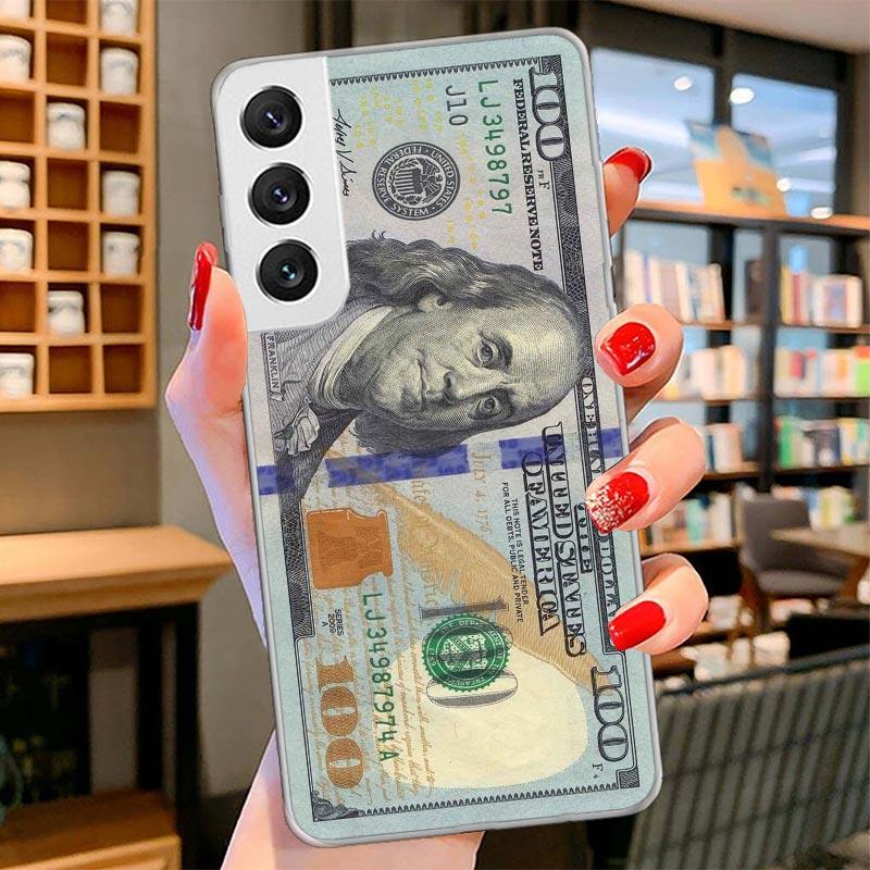 Banknote Dollar Cash Money Cover Phone Case For Samsung Galaxy S26 S25 Edge S24 Ultra S23 S22 Plus S21 S20 FE Soft Fundas Shell