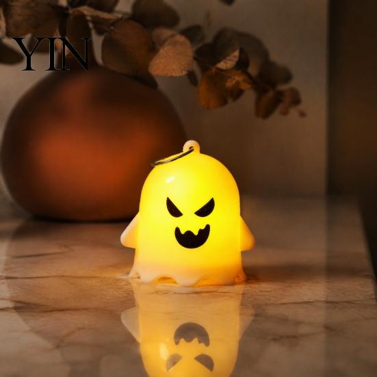 Spooky Night Lights for Kids Halloween Ghost Light, Cute LED Small Lighted Battery Operated Party Props Hanging Ornament Indoor Home Decor Lightweight