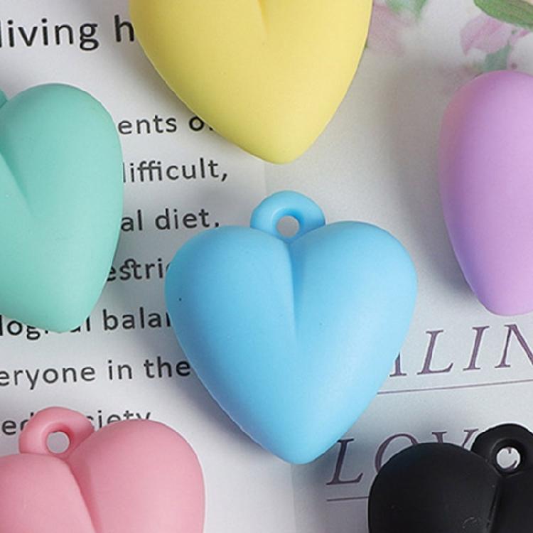 Heart Pendant Loose Bead DIY Jewelry Making Charming 3D Heart Spacer Bead