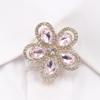 Sparkling 1 piece 35MM Flower Water Droplet Glass French Shirt Cufflink Set DIY Simple Cufflinks Wedding Clothing Accessories