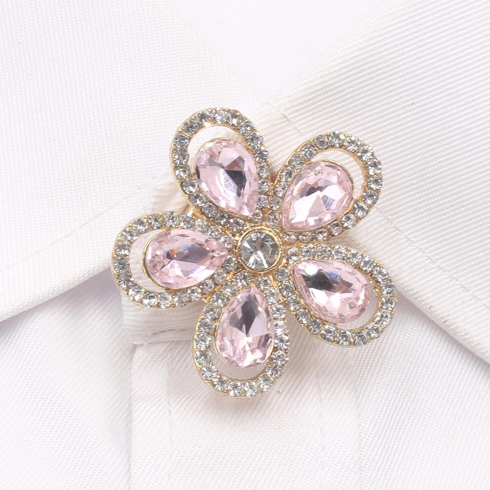 Sparkling 1 piece 35MM Flower Water Droplet Glass French Shirt Cufflink Set DIY Simple Cufflinks Wedding Clothing Accessories