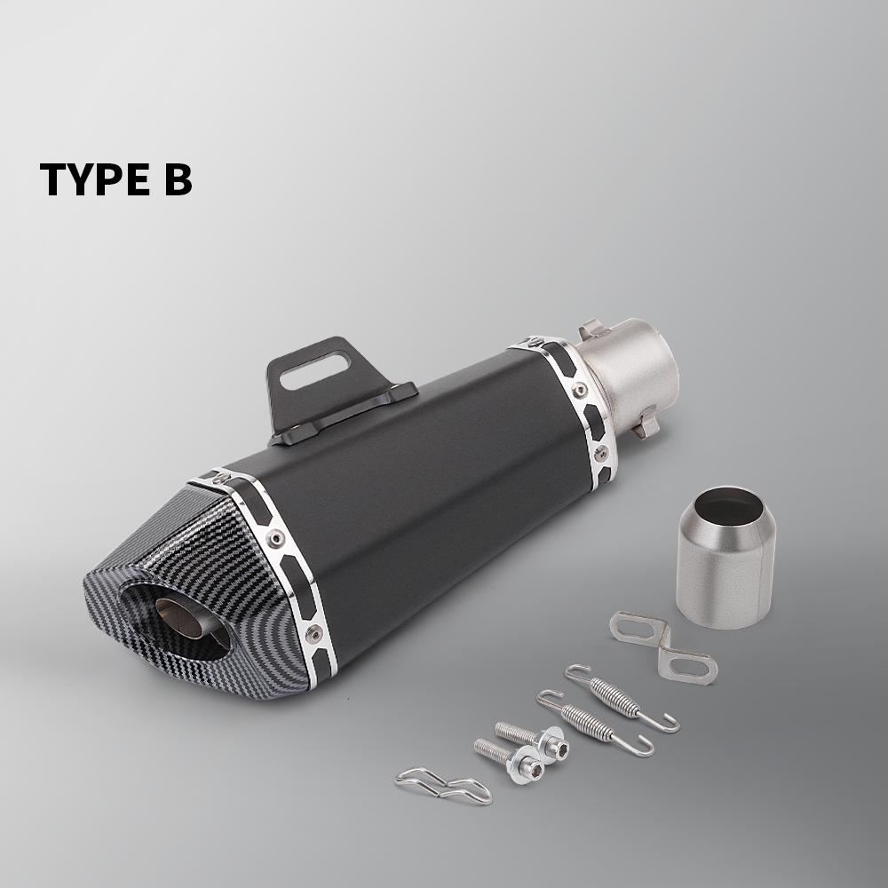 51mm Universal Exhaust Motorcycle Racing Muffler Modified Pipe for MT07 MT09 CBR500 CBR650 Z800 R25 B10 Z400 R3 R9 PCX125