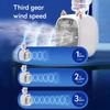 Portable Air Conditioner Fan Electric Fan Desk Misting 1200mAh 3 Gear Air Conditioner Water Cooling Fan USB Type-C Charging Spray Humidifier Fan 