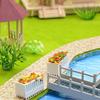 10pcs 1:50 1:75 Scale Micro Landscape Flower Bed Model Plastic Garden Border  Minihouse Accessories