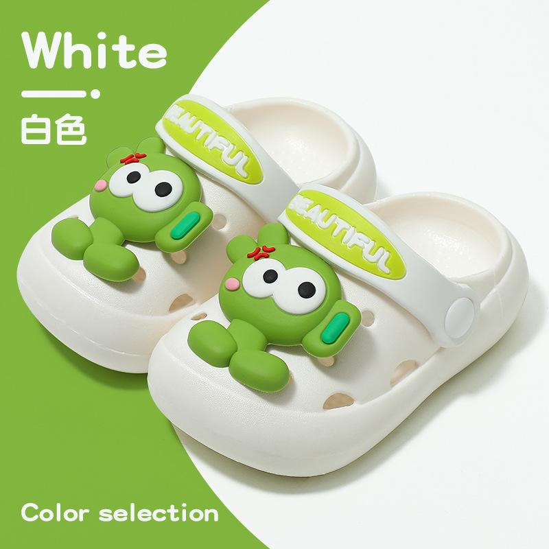 Kids Summer Closed Toe Slippers Soft Sole Non Slip Cute Baby Sandals Boys Girls Indoor Outdoor Home Shoes