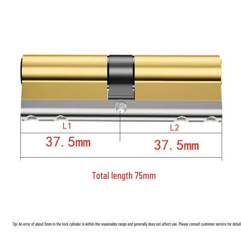Rongyu Universal Anti-theft Copper Door Lock Core