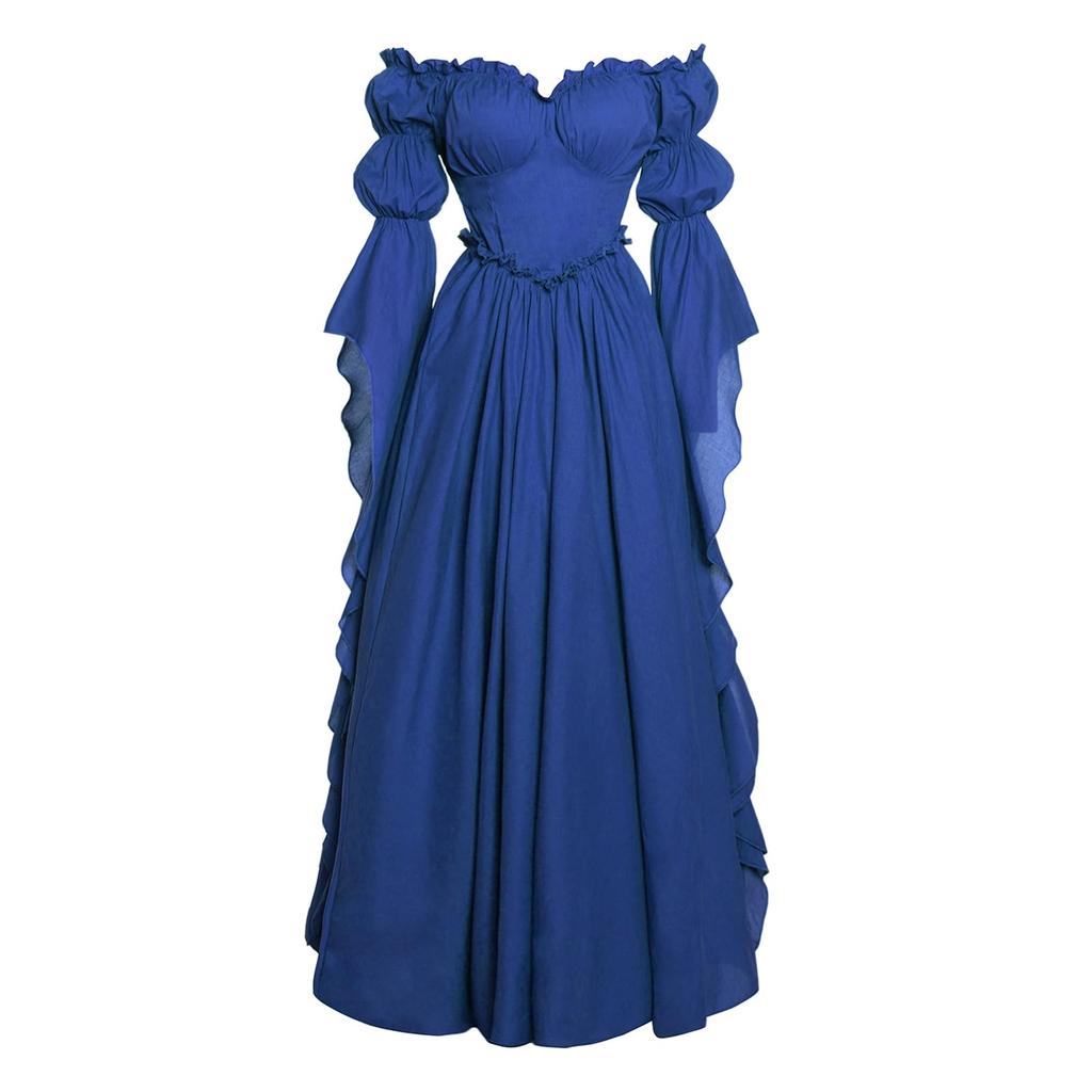 Women's Color Court Dress for Stage Performance