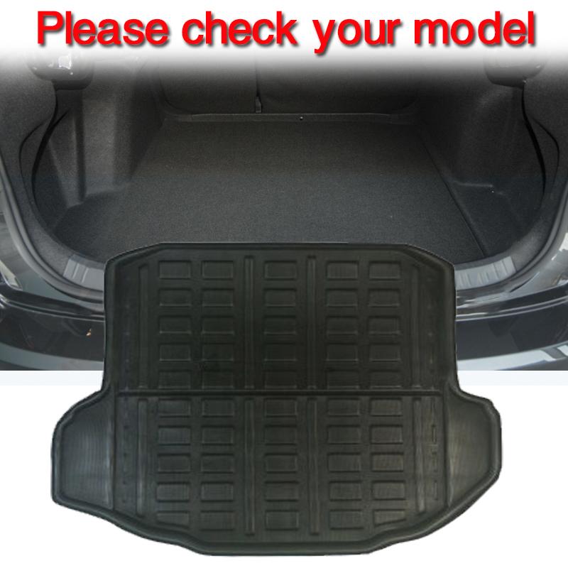 Car Trunk Mats for Volkswagen Jetta A7  ~  VW Vento Sagitar MK7 7 Car Rear Cargo Tray Trunk Mat Rear Pad 3D EVA Material