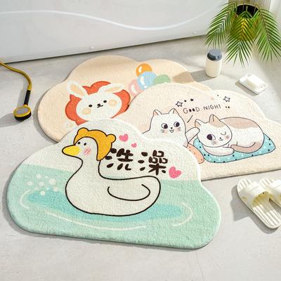 Desene animate baie preș intrare podea covor antiderapant covor rață animal de companie absorbant covor baie drăguț cadă covor pat copil cameră