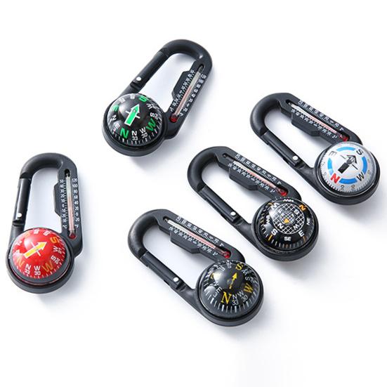 1/2Pcs Pocket Survival Compass Keychain Hiking Backpacking Lightweight Handheld Keychain with Precise Directional Guidance Portable Navigation Tool