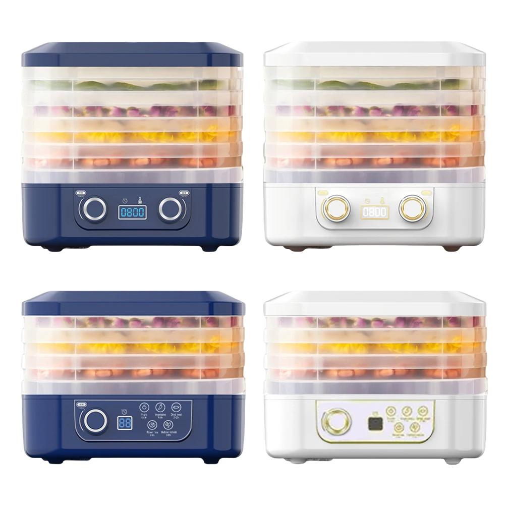 Food Dehydrator Timer & Temperature Control 0-70 Degree Fruit Jerky Maker Food Dryer for Fruits Meat Vegetables Candy & Snacks