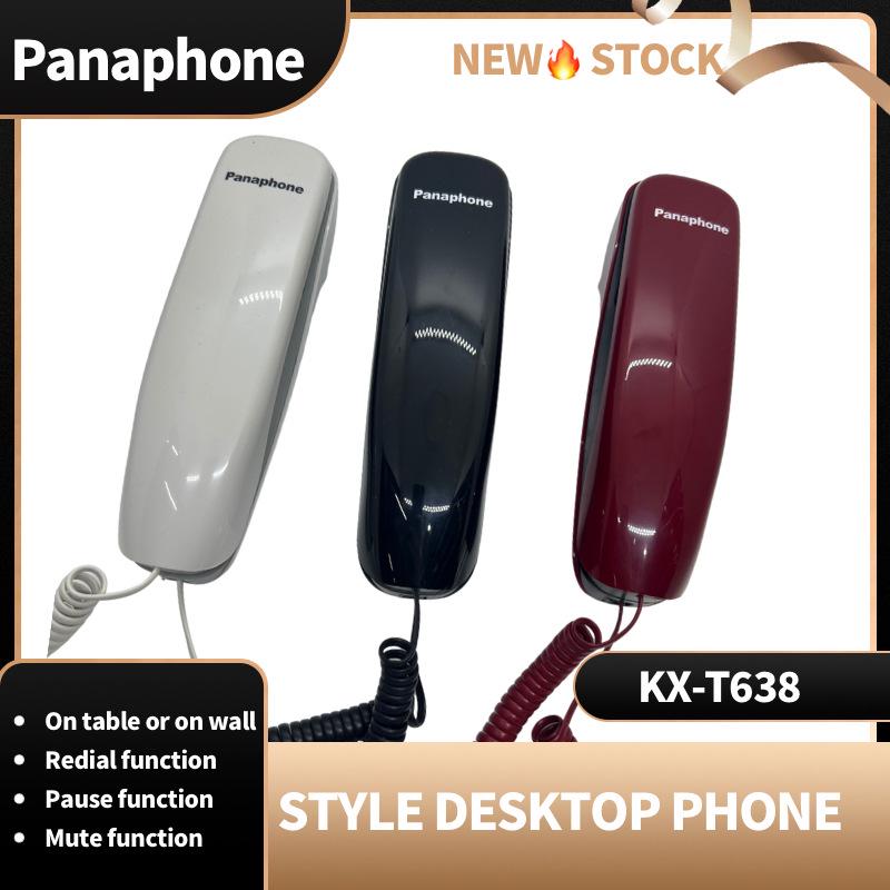 

Panaphone KX-T638 Multi-Mount Telephone: Ideal for Home, Hotel, Office, or Elevator Use. красный