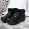 Men'S Winter Snow Boots with Thick Sole and Anti-Slip Outsole Padded Lining,  Black Short Boots High-Quality Unisex Winter Footwear for Outdoor