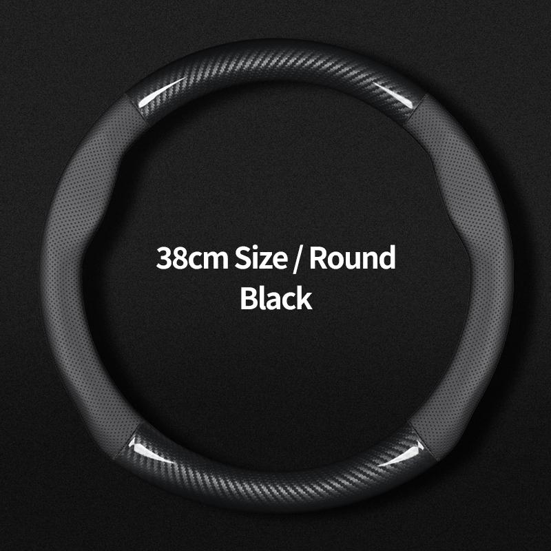 

For Acura Steering Wheel Cover Leather Carbon Fiber Fit TSX TL ZDX RSX RDX RLX TLX MDX RL NSX Integra ILX CSX