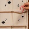 Adventskalender i tyg med fickor Julgran Tomma tygprydnader DIY Nedräkningskalender 24 dagar Gåva till vänner