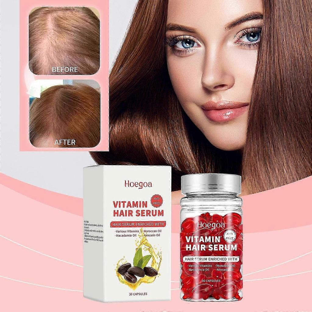 Hoegoa Moroccan hair care capsules, nourishing and repairing hair, split ends, broken hair, dry hair care