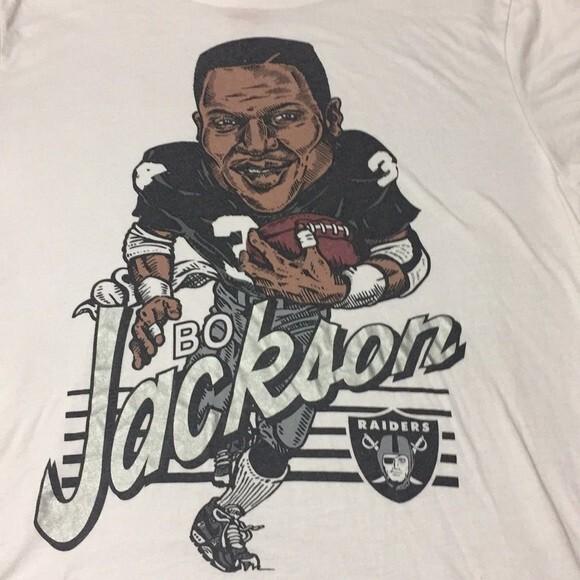 

Vintage Bo Jackson Caricature White Short Sleeve MEn S-234XL T-shirt 4XL