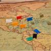 Colored Flag Map Pushpins