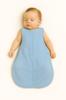 Muslin rounded sleeping bag for children M 6-12 months summer TOG 1.0 - blue