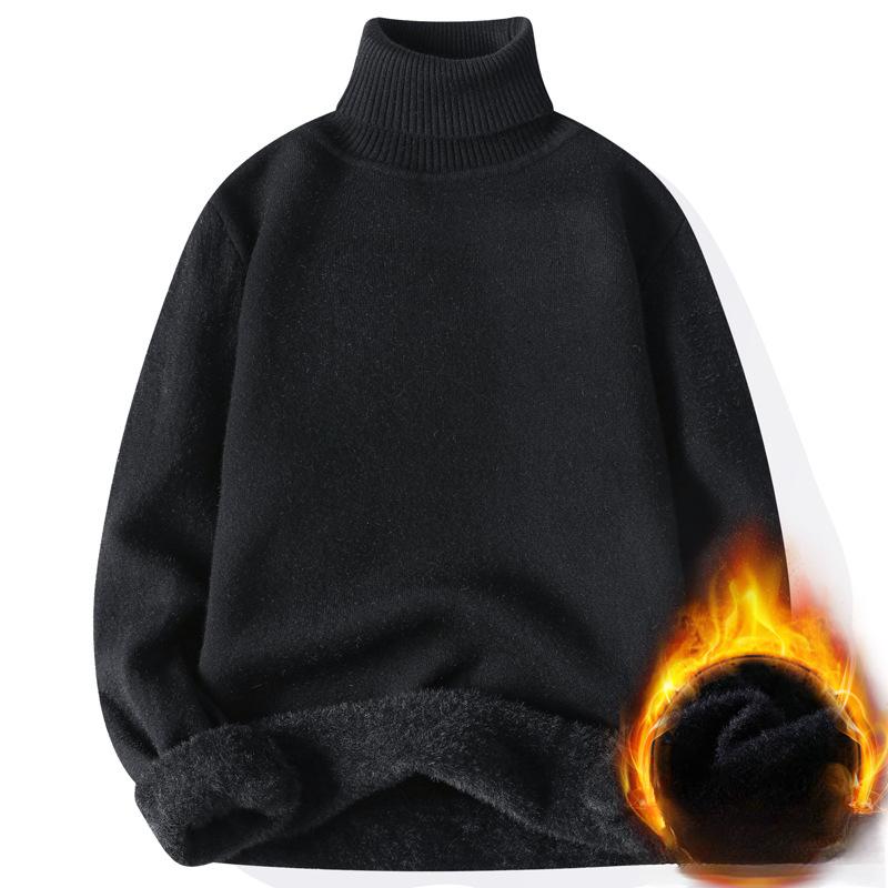 Maglione caldo a collo alto da uomo autunno inverno Maglioni da uomo lavorati a maglia Maglione a collo alto da uomo Maglione casual slim fit