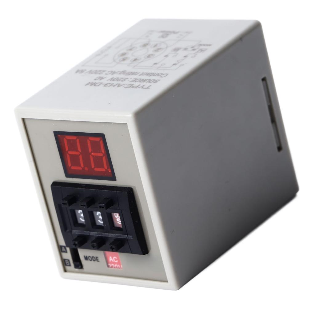 Verzögerungs-Timer-Relais Digitalanzeige Stabil Einfach Gesteuert Verzögerungsrelaismodul AC220V