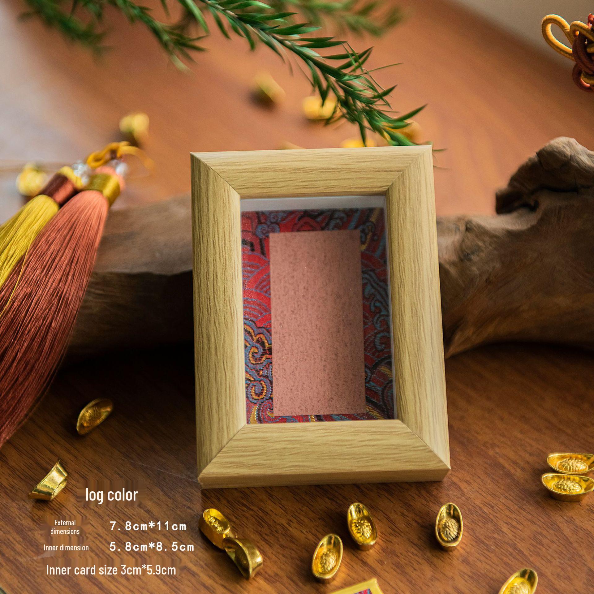 

Song Brocade Mini Photo Frame, Calligraphy Display, 12345-Piece Pack, Xuan Paper Surface, Cultural & Creative Gift. Song brocade frame