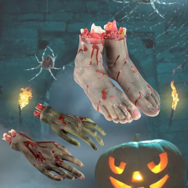 Accessoire d'Halloween Main Fausse Accessoires de Filmage Main Fausse Unique Super Mignonne Exportation Directe Accessoires pour le Corps