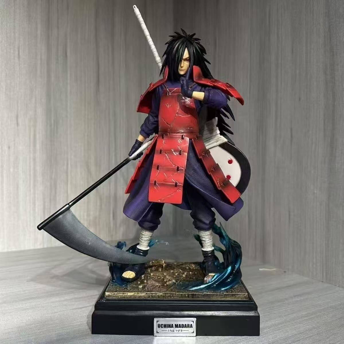 

28cm Naruto Anime Figure Uchiha Madara Shippuuden GK Action Figurine PVC Manga Statue Collection Ornament Model Toys Gift