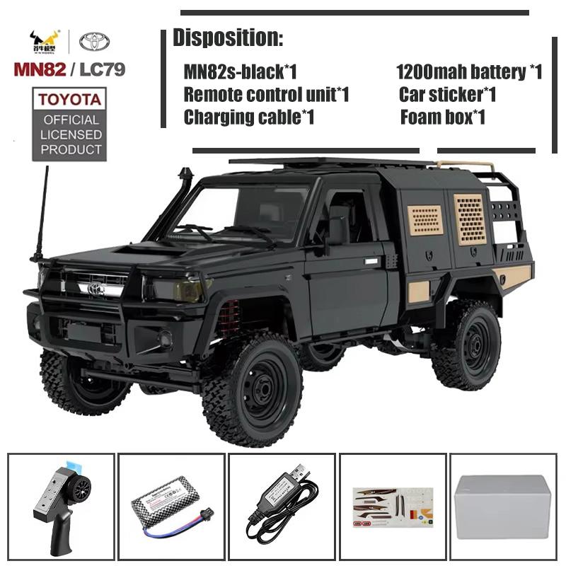 MN82 MN82 Pro Remote Controlled Climbing Off-road Vehicle 1:12 Full scale 4WD For Toyota LC79 Simulation RC Model Toy Rc Car
