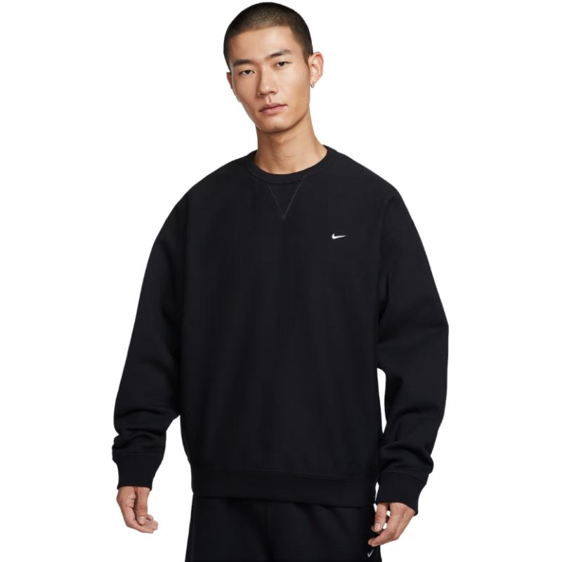 Nike Men s Embroidered Fleece Loose Crewneck Sweatshirt S