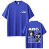 2025 Summer Ado World Tour Hibana Tshirt Male Fashion Casual Soft Cotton T Shirt Unisex Women 100 Pure Cotton Printed Tshirt