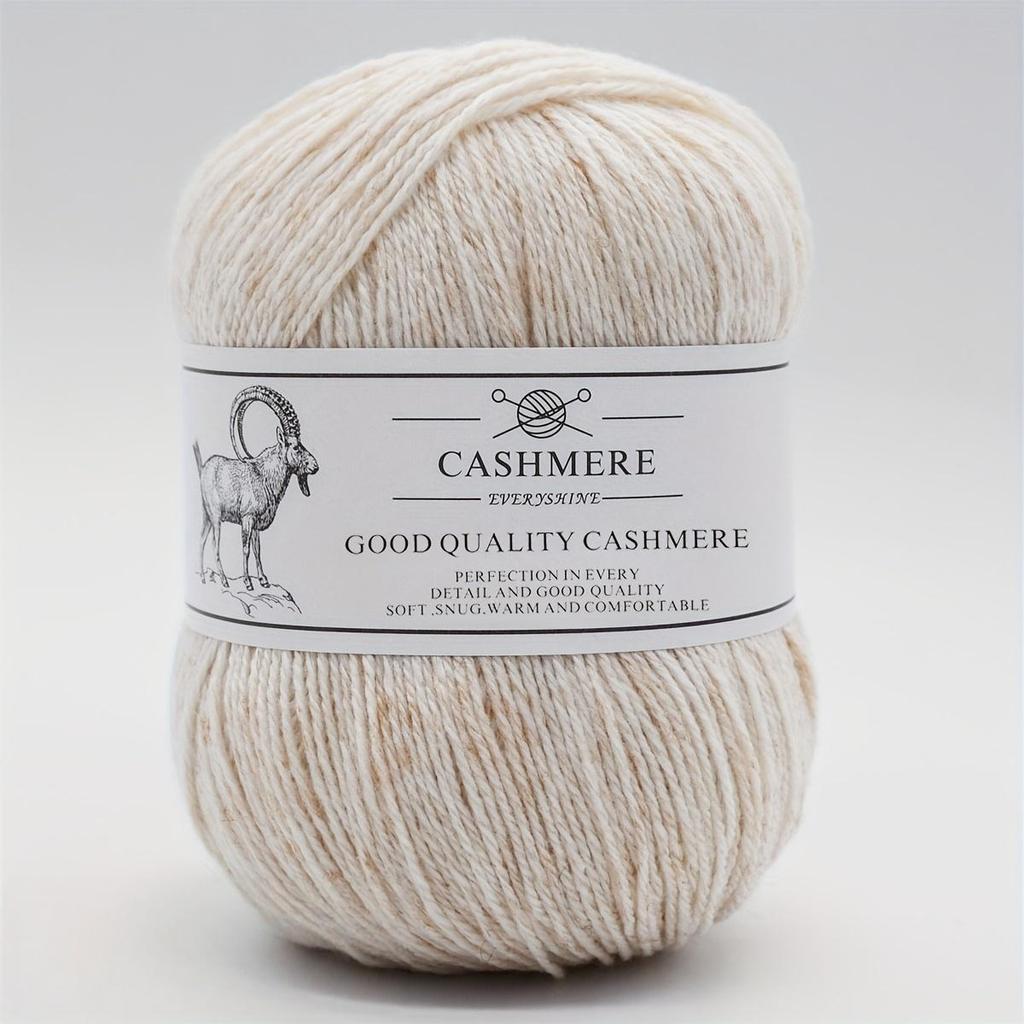 Premium Cashmere Yarn for Knitting & Crocheting – 50g/1.76oz, 320m/350yd, Ultra-Soft Fine-Gauge Handmade Wool (1.5-2.5mm Needles) Sweaters DIY Crafts