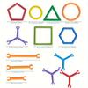 420pcs Multifunctional Creative Building Blocks Set - Assorted Colors & Shapes Magic Wands for Focus & Learning
