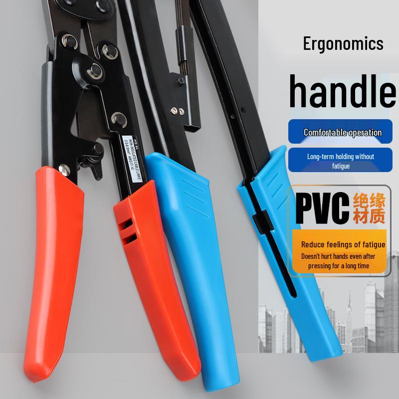 Ratchet Crimper for OT/SV/Ring/Fork Copper Wire Terminals