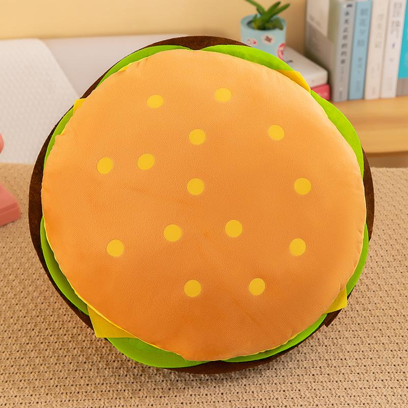 Plush Hamburger & Fries Pillow - Cute Snack Bag Doll Birthday Gift & Bedside Cushion