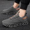 Men's Shoes Autumn Breathable Fly-woven Casual Men's Trend Blade Fish Scale Sports Running Shoes