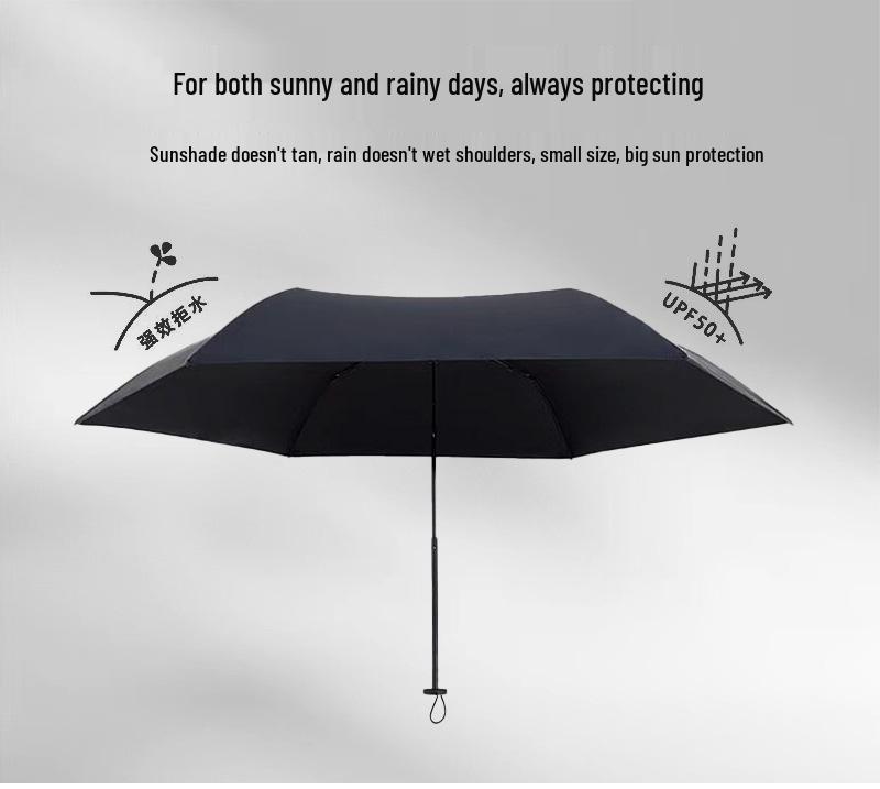 PARACHAS Compact Dual-Use Pencil Umbrella: 111g Portable Sunshade, Sunscreen, Anti-UV Protection